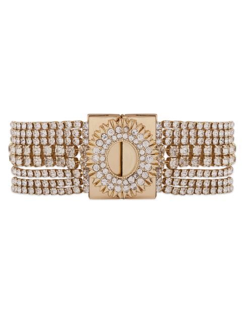 Bracelet manchette Flackes doré