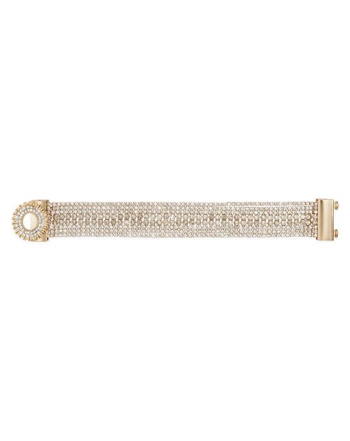Bracelet manchette Flackes doré