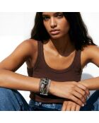 Bracelet manchette Montana argenté