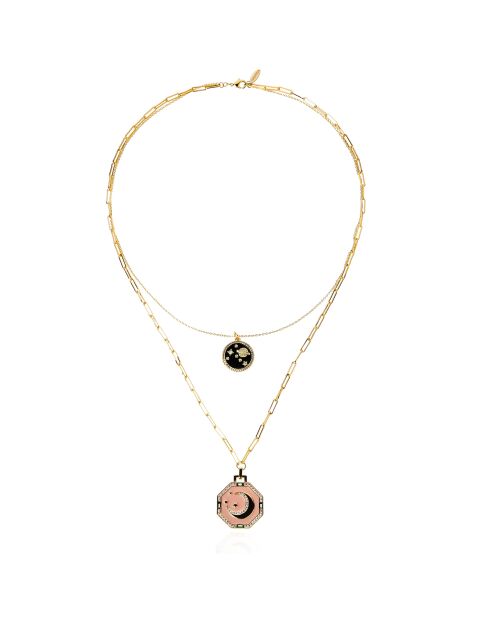 Collier Eklipse doré/noir