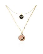 Collier Eklipse doré/noir
