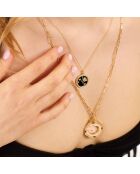 Collier Eklipse doré/noir