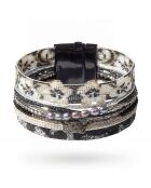 Bracelet manchette Tahiti noir