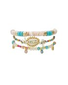 Bracelet manchette Calipso doré