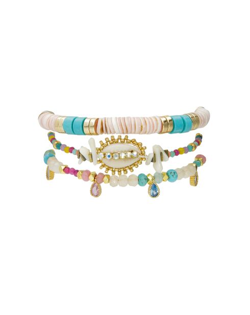 Bracelet manchette Calipso doré