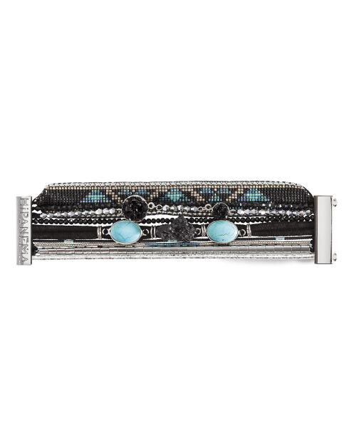 Bracelet manchette Carbone noir