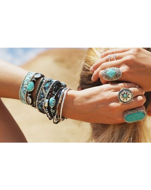 Bracelet manchette Carbone noir