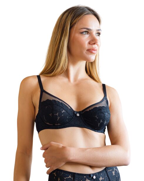 Soutien-gorge avec armatures Roselyne noir