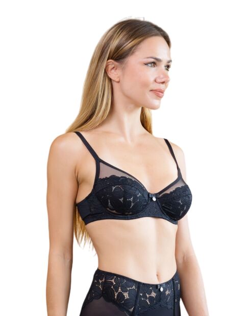 Soutien-gorge avec armatures Roselyne noir