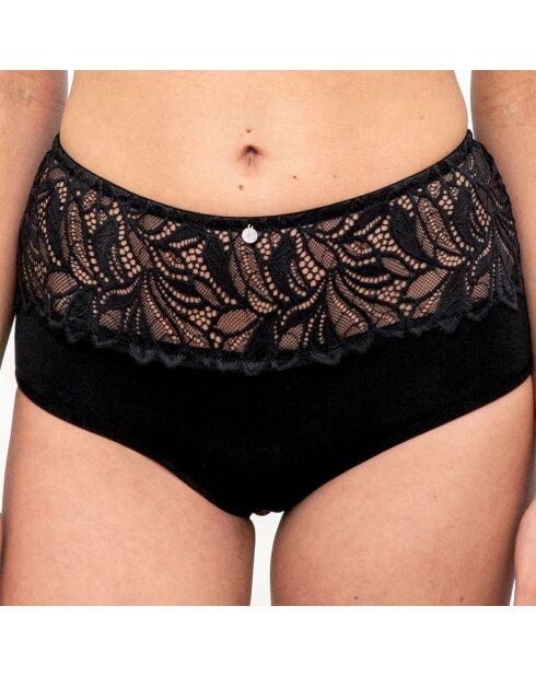 2 Culottes taille haute menstruelles Rosana noires