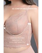 Soutien-gorge avec armatures dos nu Zoé peau