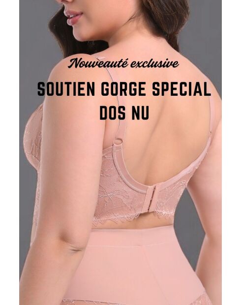 Soutien-gorge avec armatures dos nu Zoé peau