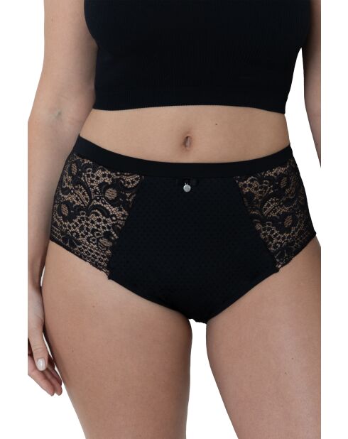 Culotte haute menstruelle Elisa noire