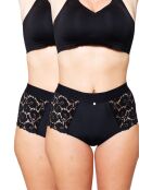 2 Culottes hautes Betty noires