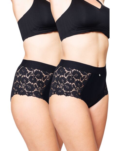 2 Culottes hautes Betty noires