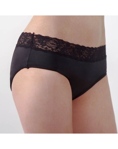 Culotte menstruelle noire - flux moyen
