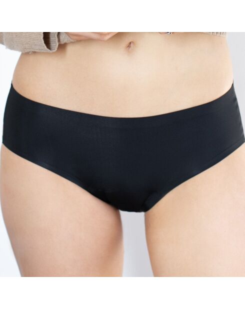 2 Shorties menstruels Micro Invisible noirs - flux moyen