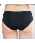 3 Shorties menstruels Micro Invisible noirs - flux moyen