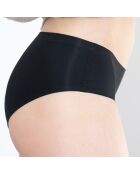 3 Shorties menstruels Micro Invisible noirs - flux moyen