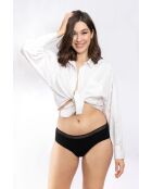 3 Shorties menstruel en coton Bio noirs