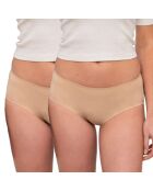 2 Shorties menstruels invisibles peau