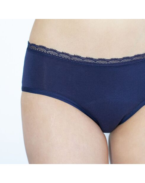 Culotte menstruel bleu marine - flux moyen à abondant