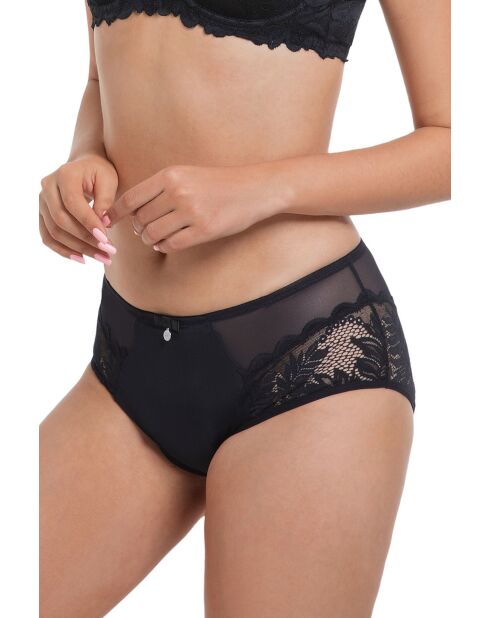 Culotte haute menstruelle ultra absorbante Meline noire
