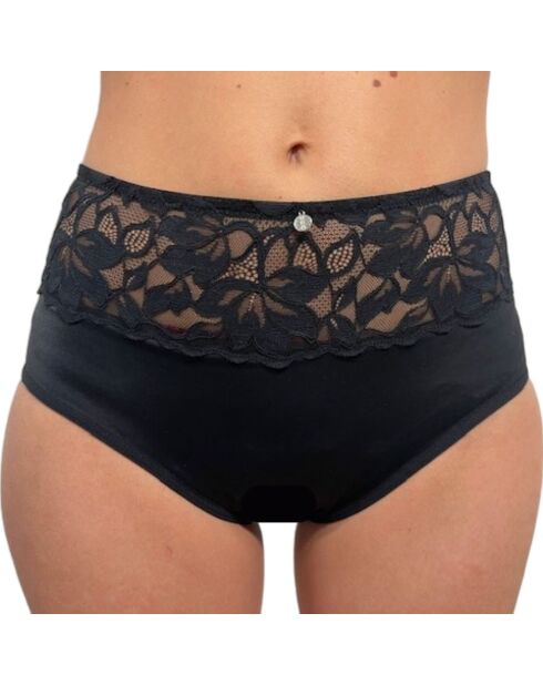 Culotte haute menstruelle Rosalie noire
