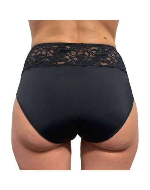 Culotte haute menstruelle Rosalie noire