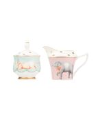 Service pot à lait et sucrier Éléphant/Souris multicolore - 8,5x10x13 cm