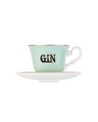 Tasse à thé et soucoupe GIN Boozy multicolore - 11x17x17 cm