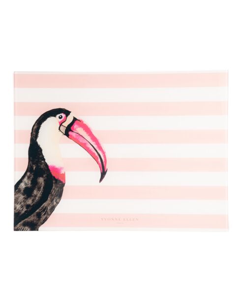 Toucan werkbladbeschermer veelkleurig - 41x1,5x31 cm