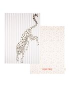 Juego de 2 paños de cocina Cheetah multicolores, 11,5 x 19 x 45 cm