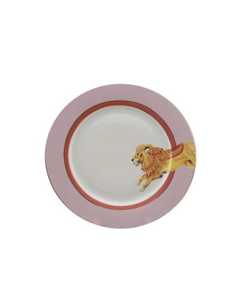 Coffret 4 assiettes Animal Magic multicolore - D.26,5cm