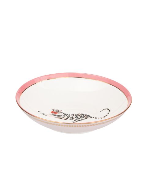 Coffret de 4 assiettes à pâtes Animaux multicolore - 9x22x22 cm