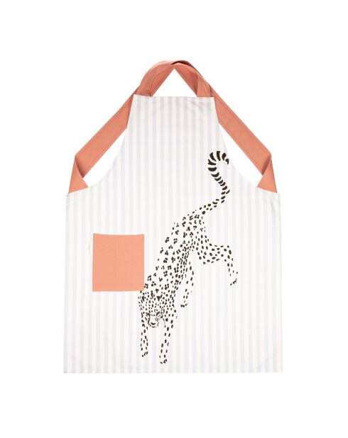 Tablier Guépard multicolore - 33x33x52 cm