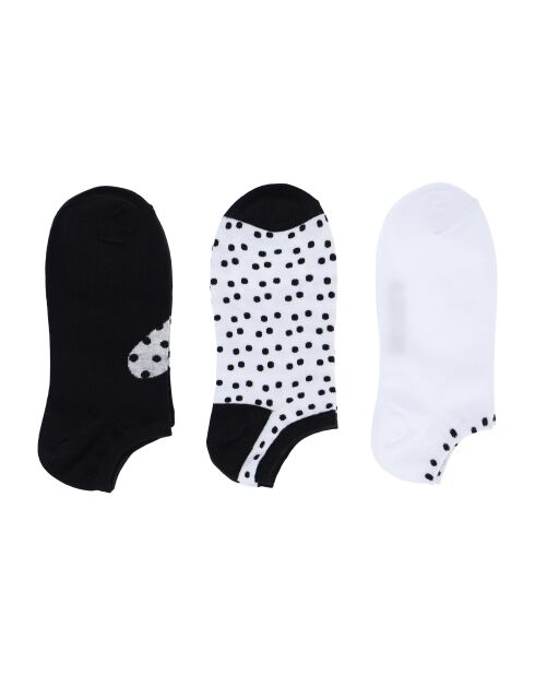 Lot de 3 chaussettes Basket ass b.co nero