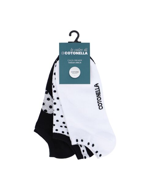 Lot de 3 chaussettes Basket ass b.co nero