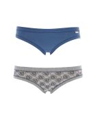 Lot de 2 mini Culottes Hegiro assorties (st fleurs-bleue)