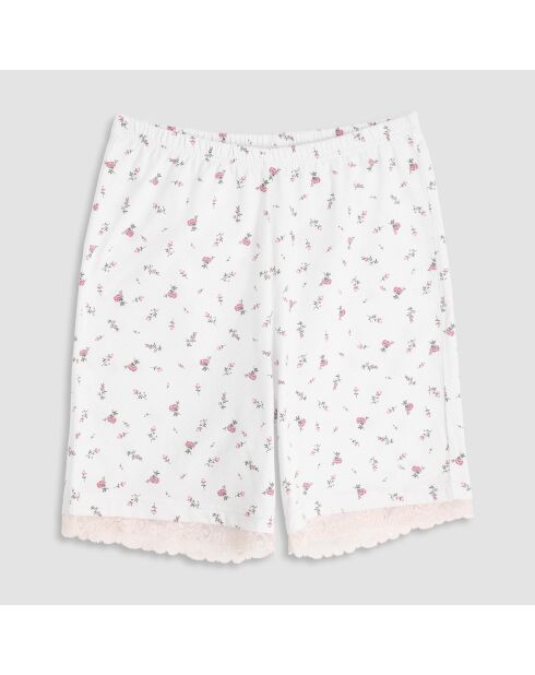 Pyjama Serafino manches courtes + Short Fivaio rosa