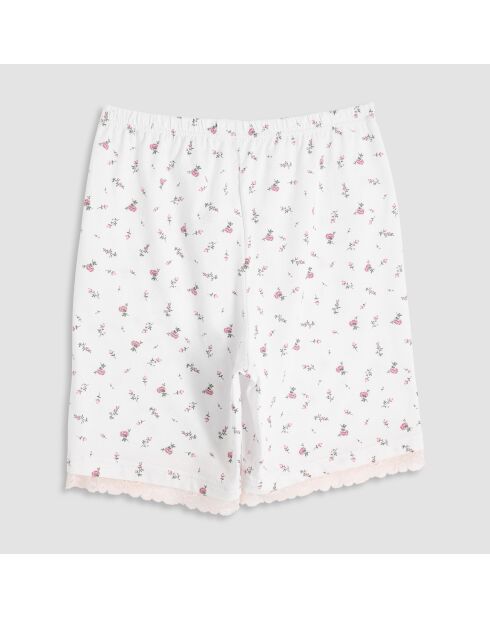 Pyjama Serafino manches courtes + Short Fivaio rosa