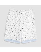 Pyjama Serafino manches courtes + Short Fivaio bleu ciel