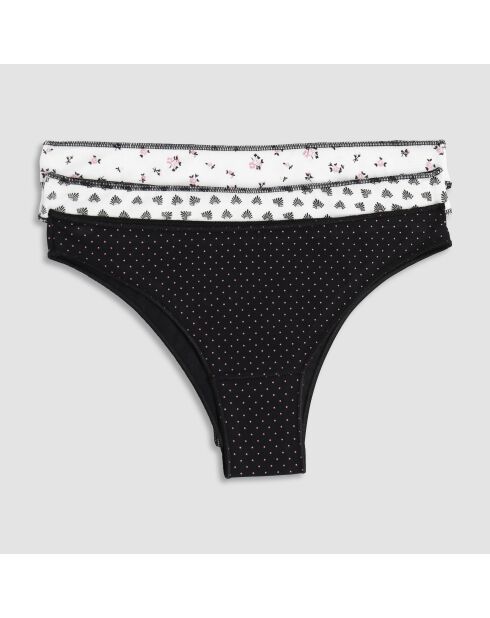 Lot de 3 Tangas Yadano femme ass 2bi-1ne