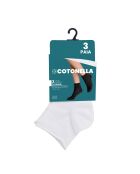 Lot de 3 paires de chaussettes quarter Lopani blanches
