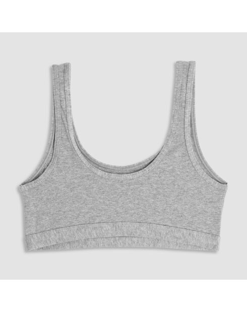 Lot de 3 Brassières Yazido beige clair, gris et bleu marine