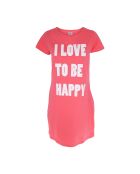 Chemise de nuit Col ras du cou manches courtes Teresi corail