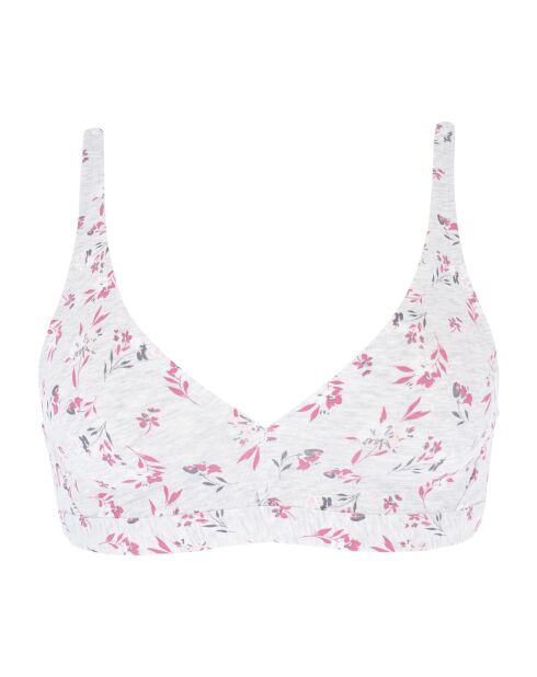 Soutien-gorge Triangle Vielne sans armature imprimé gris mélangé