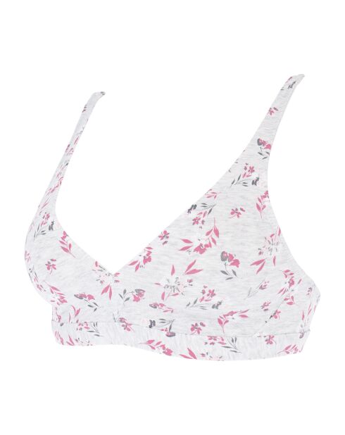 Soutien-gorge Triangle Vielne sans armature imprimé gris mélangé