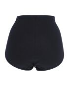 Inès schwarzes Baumwollhöschen mit hoher Taille