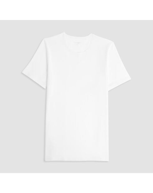 Maxence graues meliertes Kurzarm-T-Shirt mit Rundhalsausschnitt